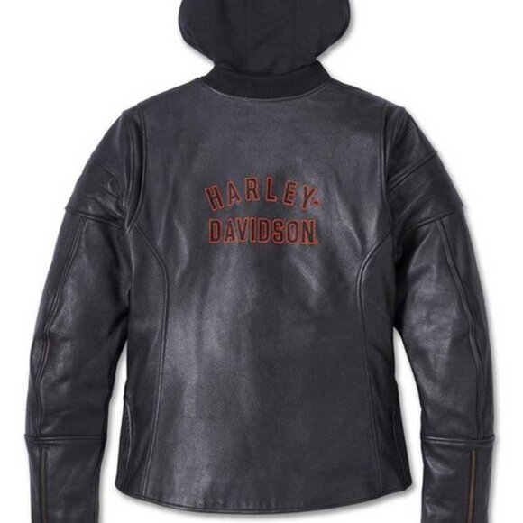 Harley-Davidson® Women's Miss Enthusiast 2.0 Leather 3-in-1 Jacket, Size Large - Picture 3 of 16
